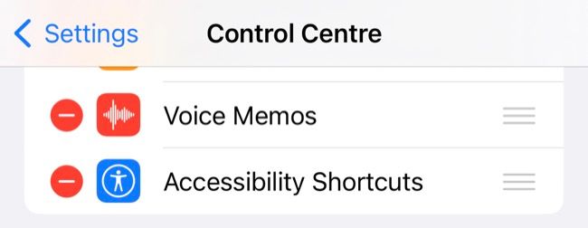 Add a new shortcut to Control Center