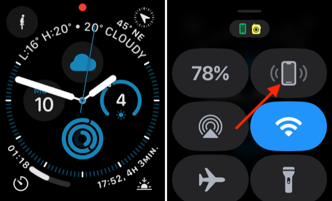 Quickly find your iPhone using your Apple Watch