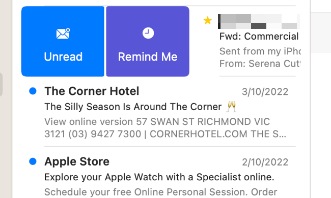 "Remind Me" Apple Mail feature