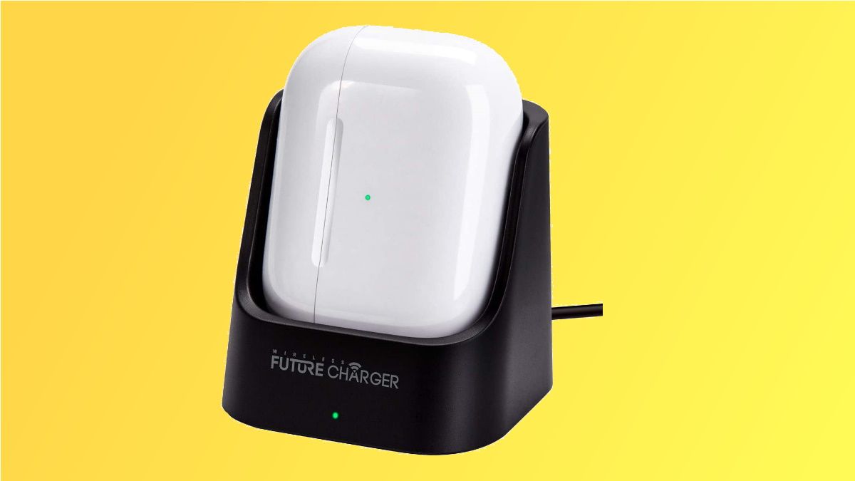 wireless future charger on yellow background