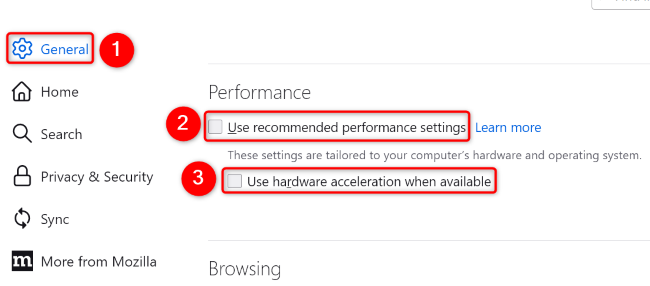Deactivate "Use Hardware Acceleration When Available."