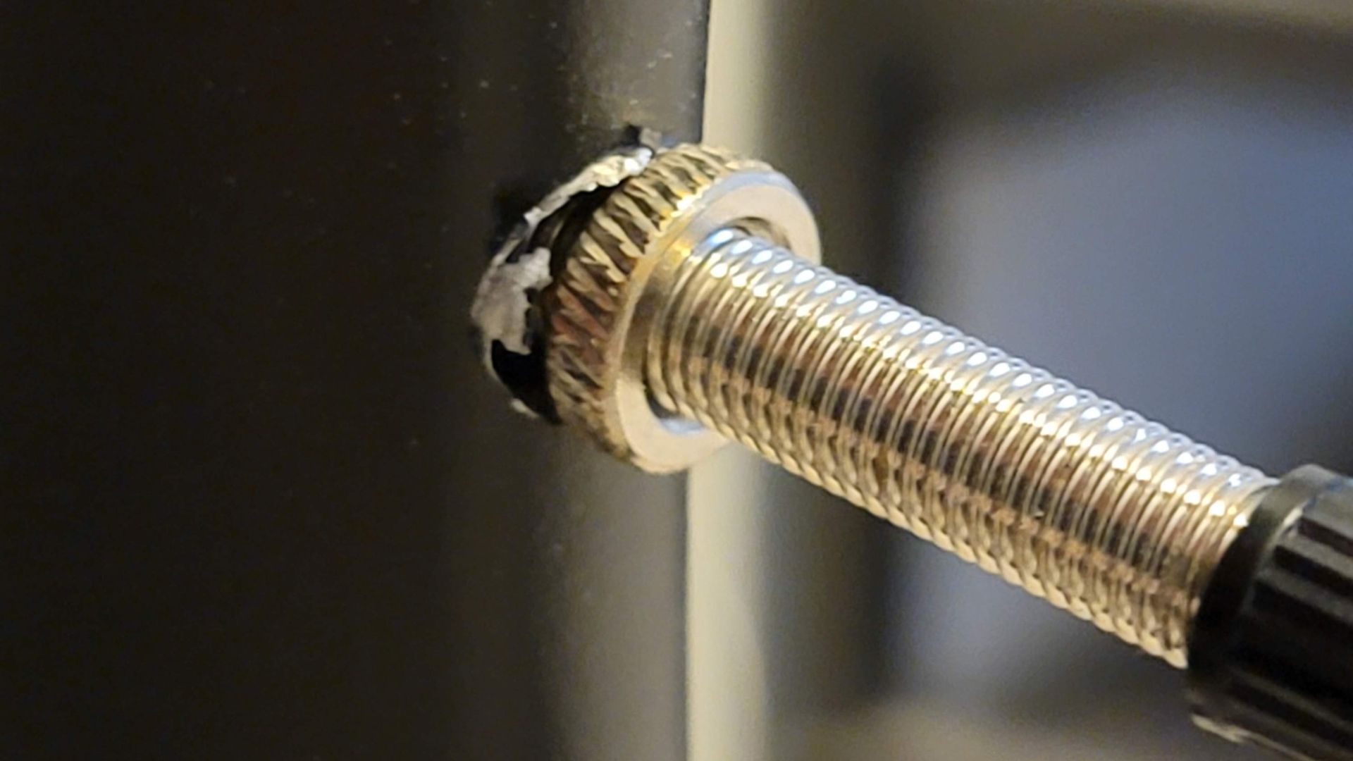 Superstrata&rsquo;s bike stem looks dangerous.