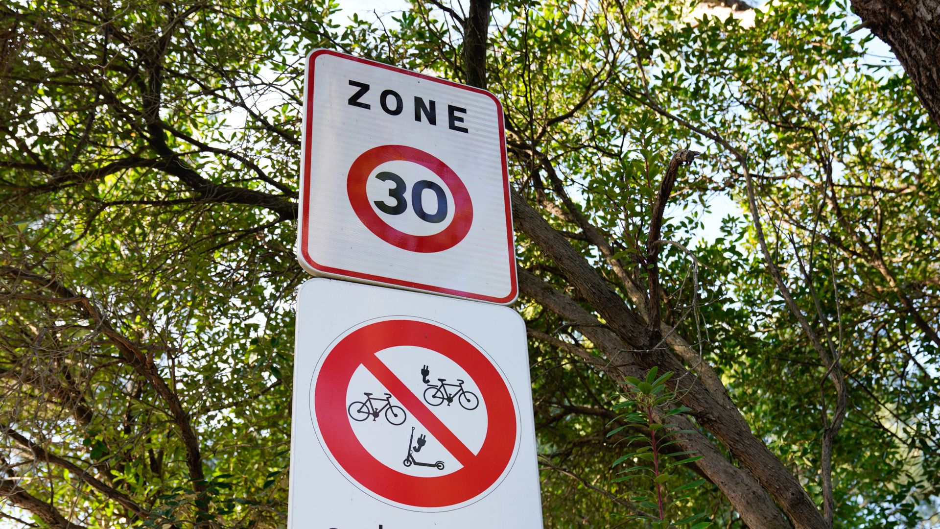 no ebike or scooter sign