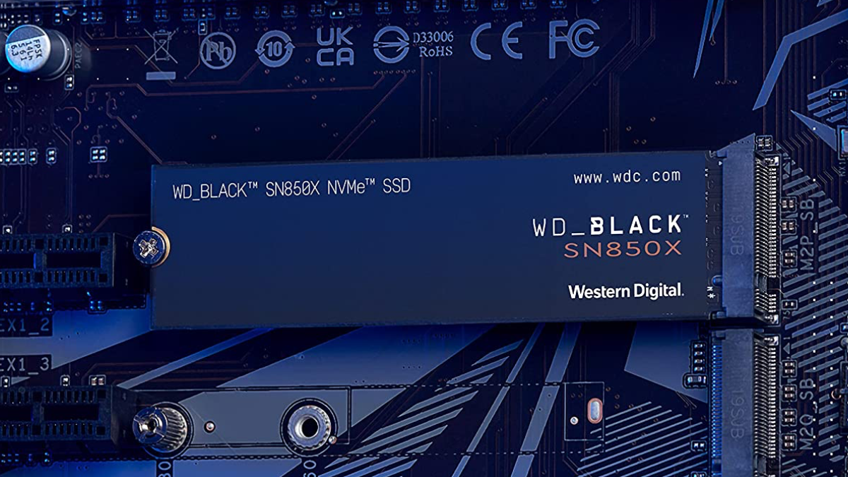 WD_BLACK 2TB SN850X NVMe Internal Gaming SSD installed in a PC