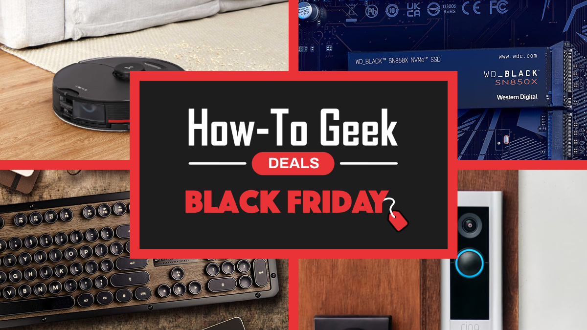 How-To Geek Deals featuring Roborock, Western Digital, Azio, Samsung, and Ring