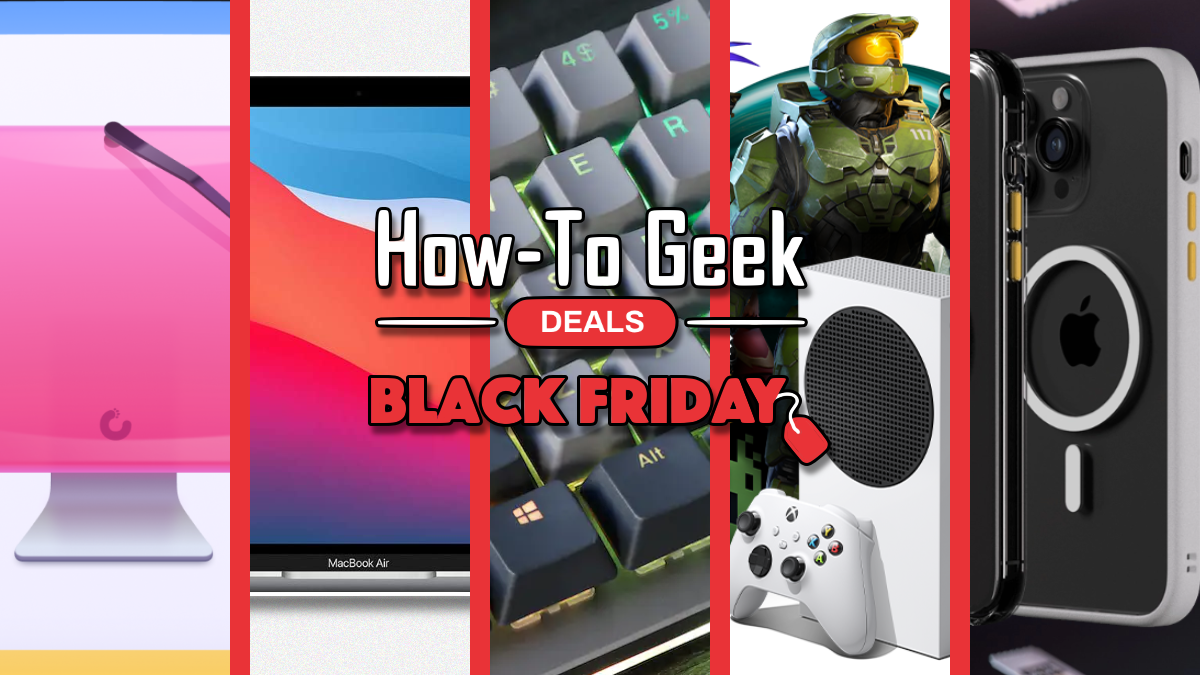 How-To Geek Deals featuring CleanMyMac X, Apple, Xbox, Drop, and Rhinoshield