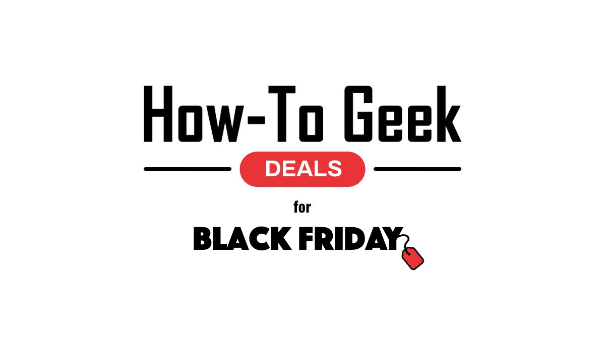 How-To Geek Deals Logo with Black Friday Tag