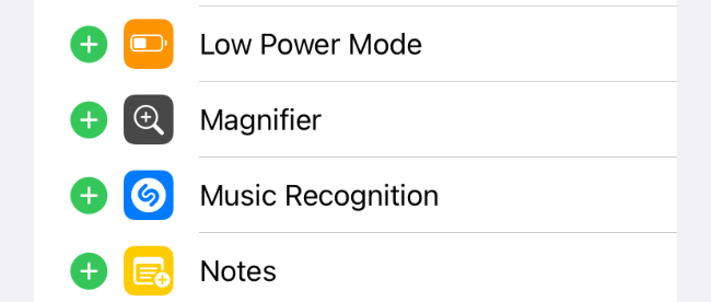 Low Power Mode shortcut setting on iPhone