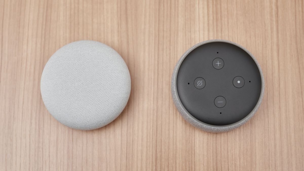 Google Nest and Amazon Echo speakers.