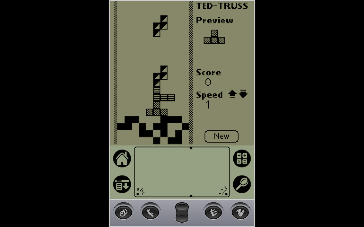 Tetris clone in emulator