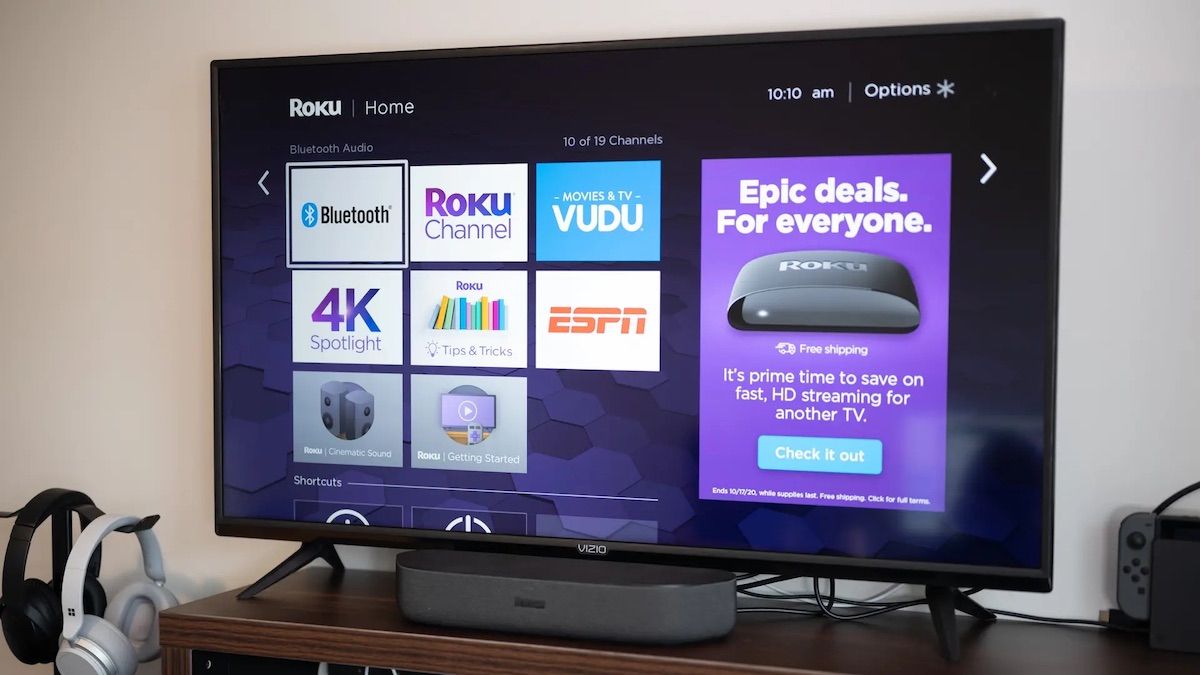 Roku Streambar with TV