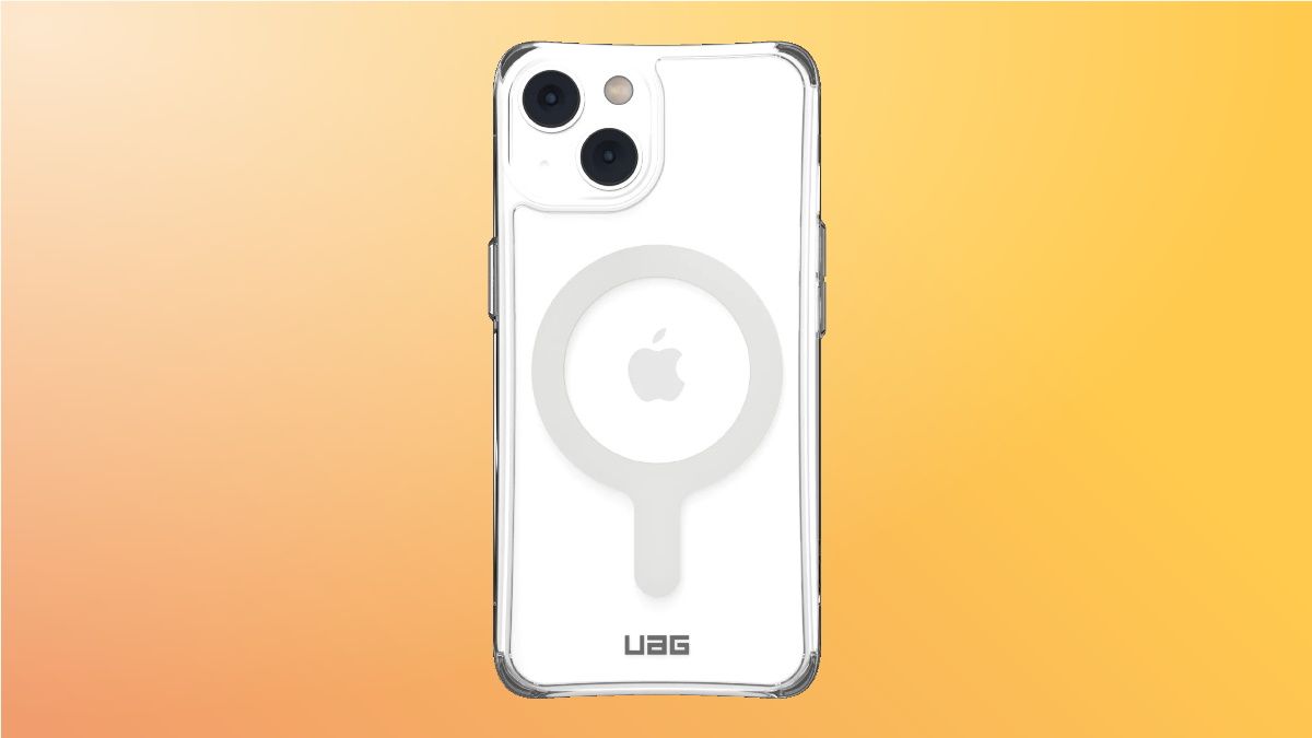 UAQ clear case on yellow background