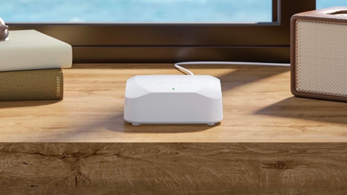 Wyze Mesh Router on a desk