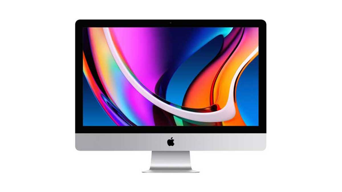 27-inch iMac set against whtie background
