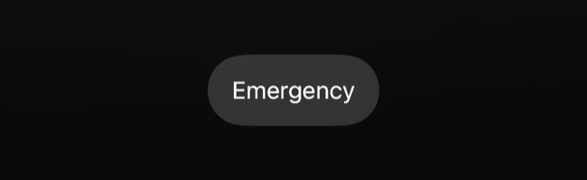 iPhone Unavailable "Emergency" button visible