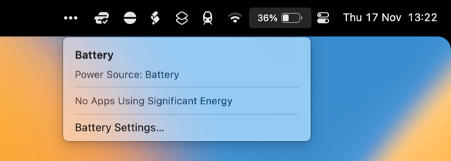 MacBook battery life in macOS 13 Ventura