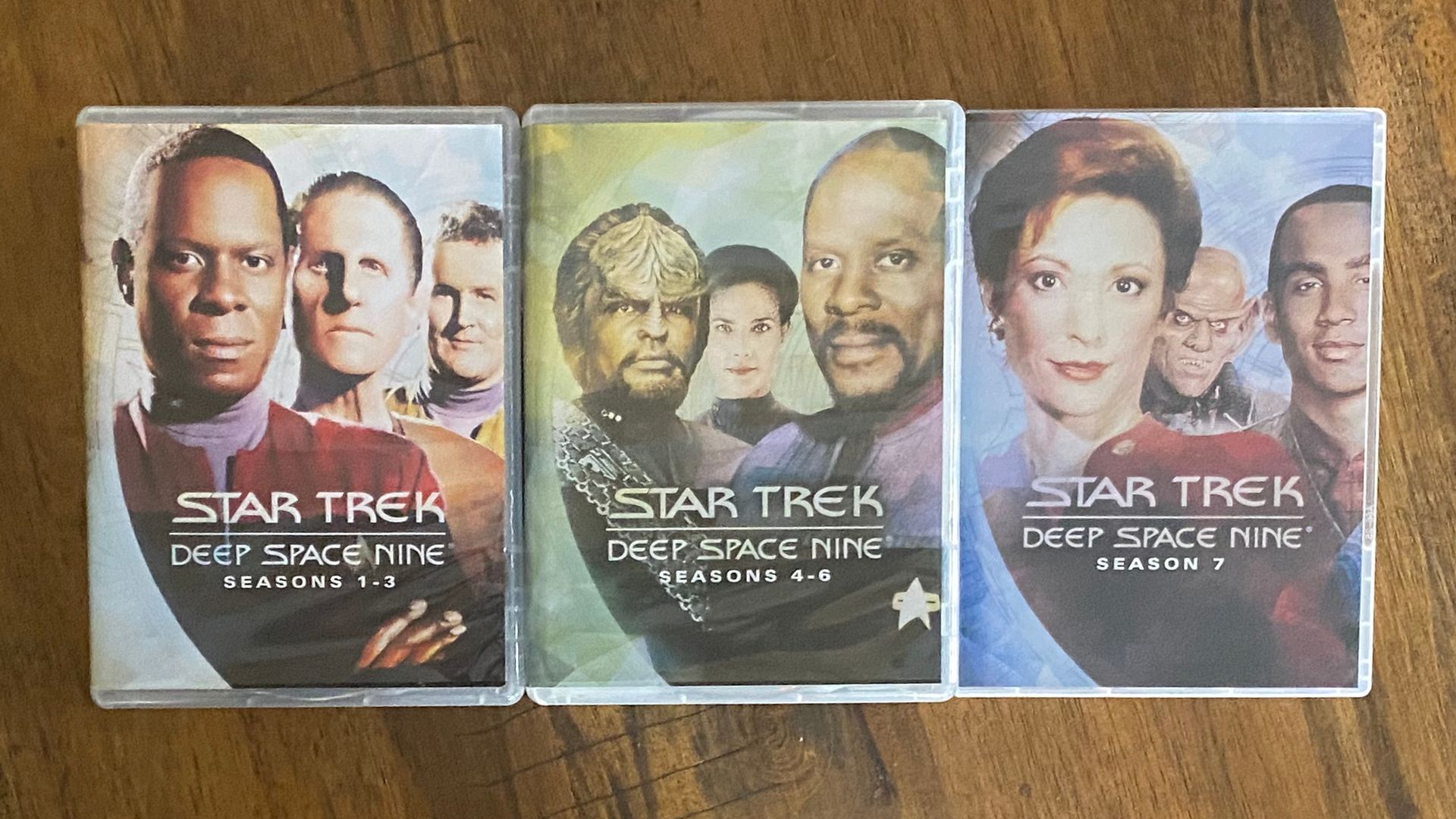 Three boxes of Star Trek: Deep Space Nine DVDs