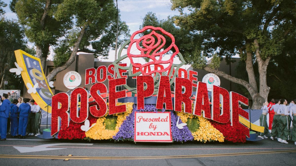 A float from the 2020 Rose Parade in Pasadena, Californa.