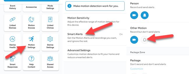 Smart Alerts for people and packages.