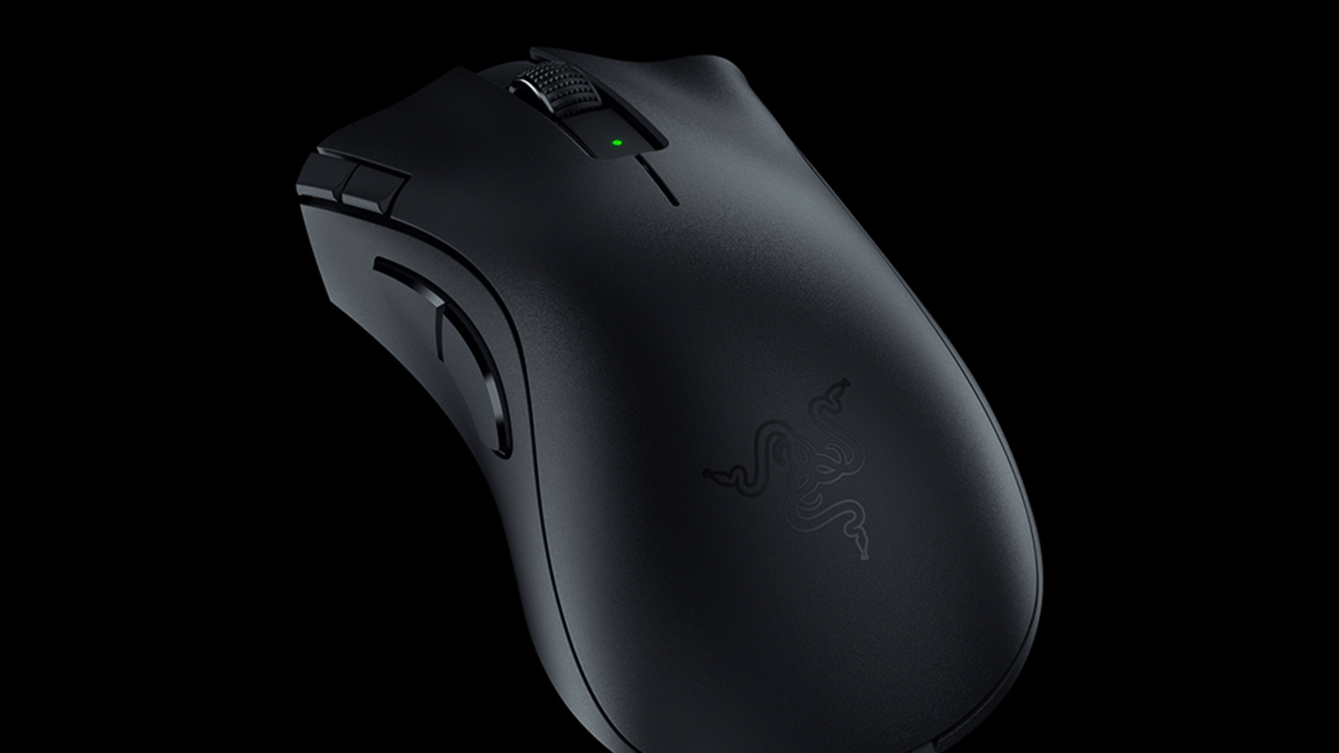 The RAZER DEATHADDER V2 X HYPERSPEED mouse on a black background.