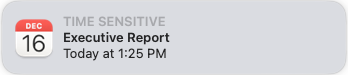 Apple Calendar alert on Mac
