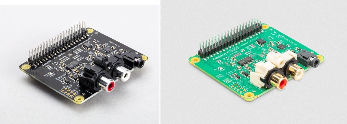 Photos of two audio boards