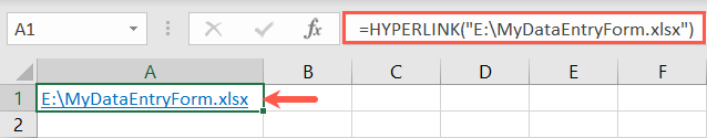 HYPERLINK function to link a sheet on another drive