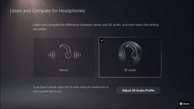 Compare 3D Audio with Stereo audio for Headphones