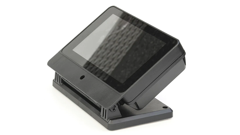 The SmartPi Touch Pro case with a touch display installed.