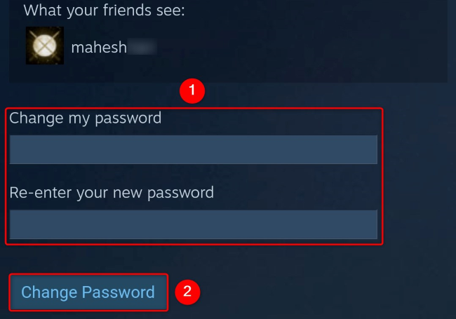Enter the password and tap 