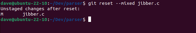 Removing a file from the Git staging area