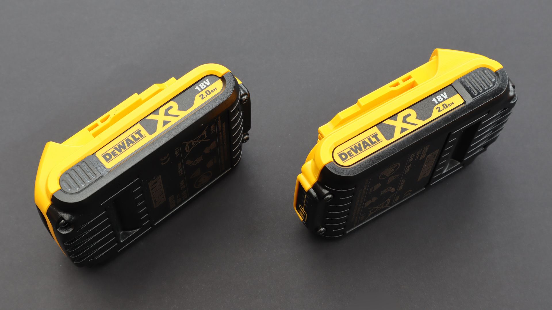 DeWALT power tool battery 2-pack.