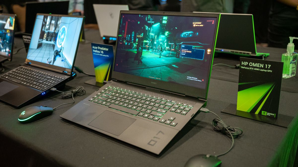 HP Omen 17 gaming laptop at CES 2023