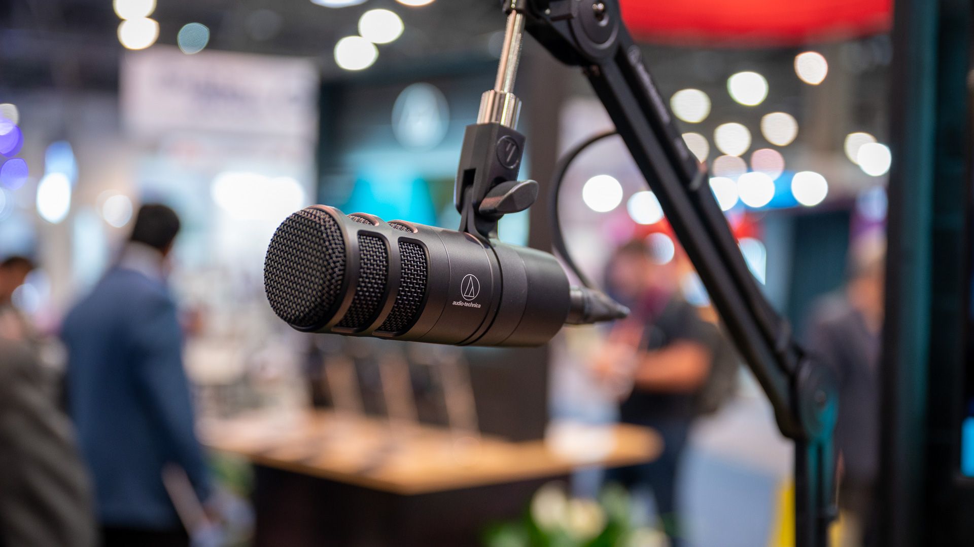 Audio-Technical AT 2040 Hypercardioid Dynamic Podcast Microphone at CES 2023.