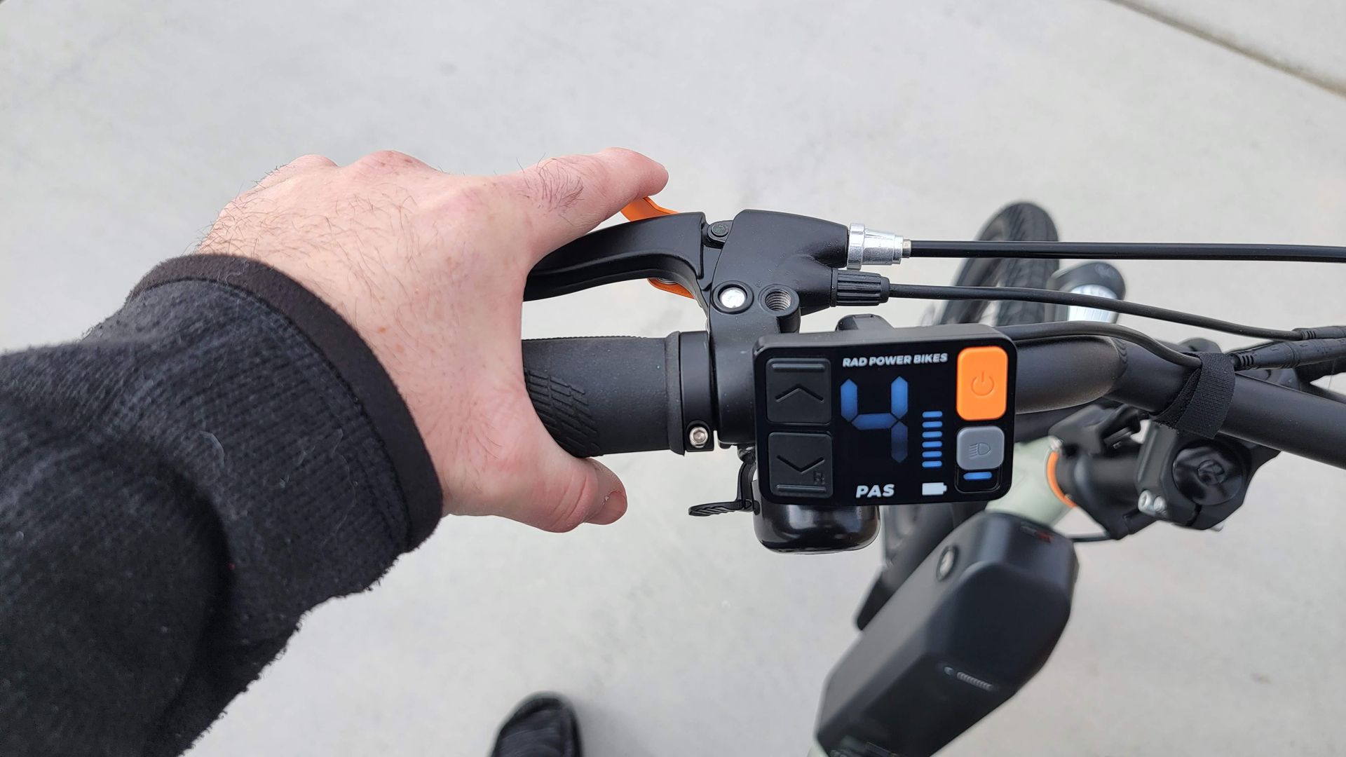 RadTrike e-brake lever