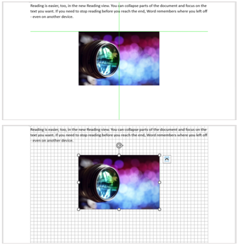 Alignment Guides and Gridlines in Word