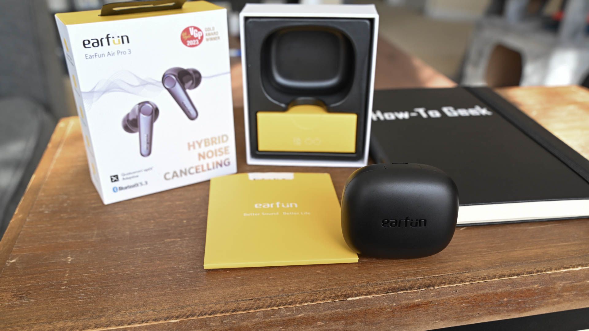 EarFun Air Pro 3 with its packaging