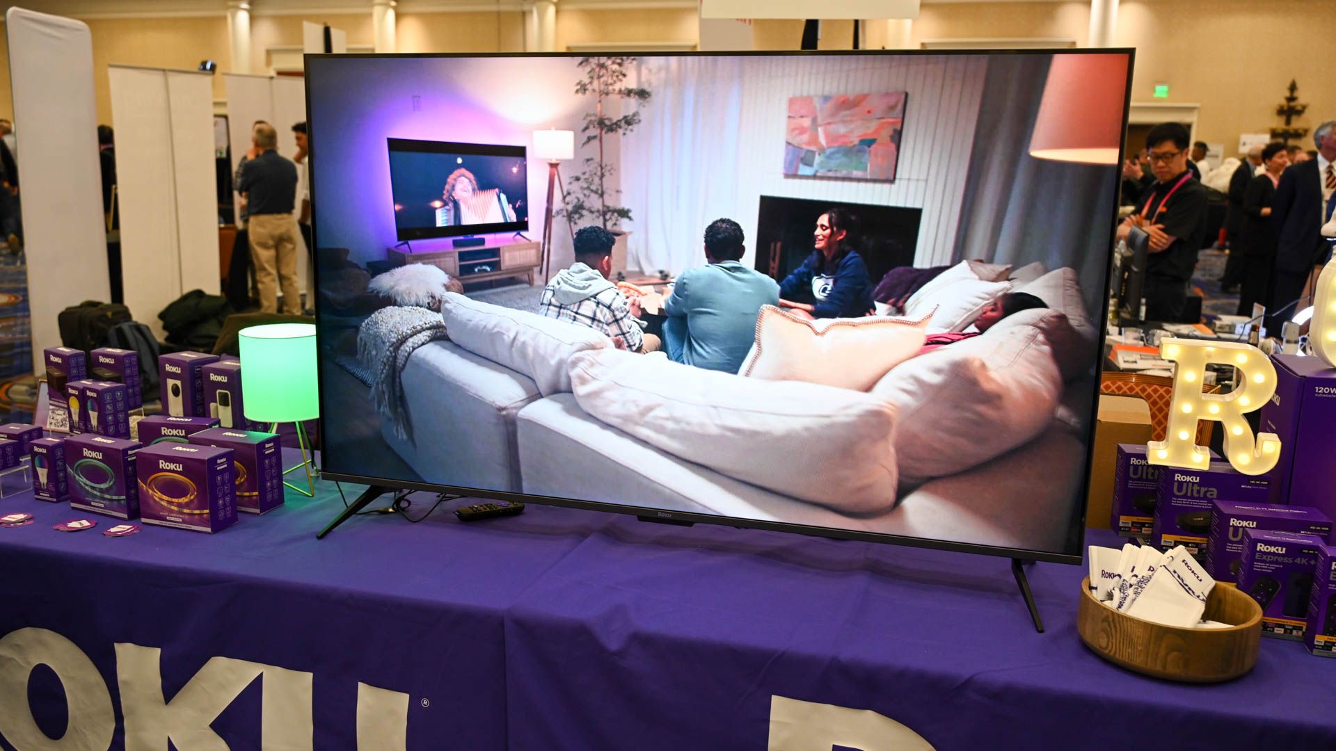 The Roku Select TV on display at CES 2023.