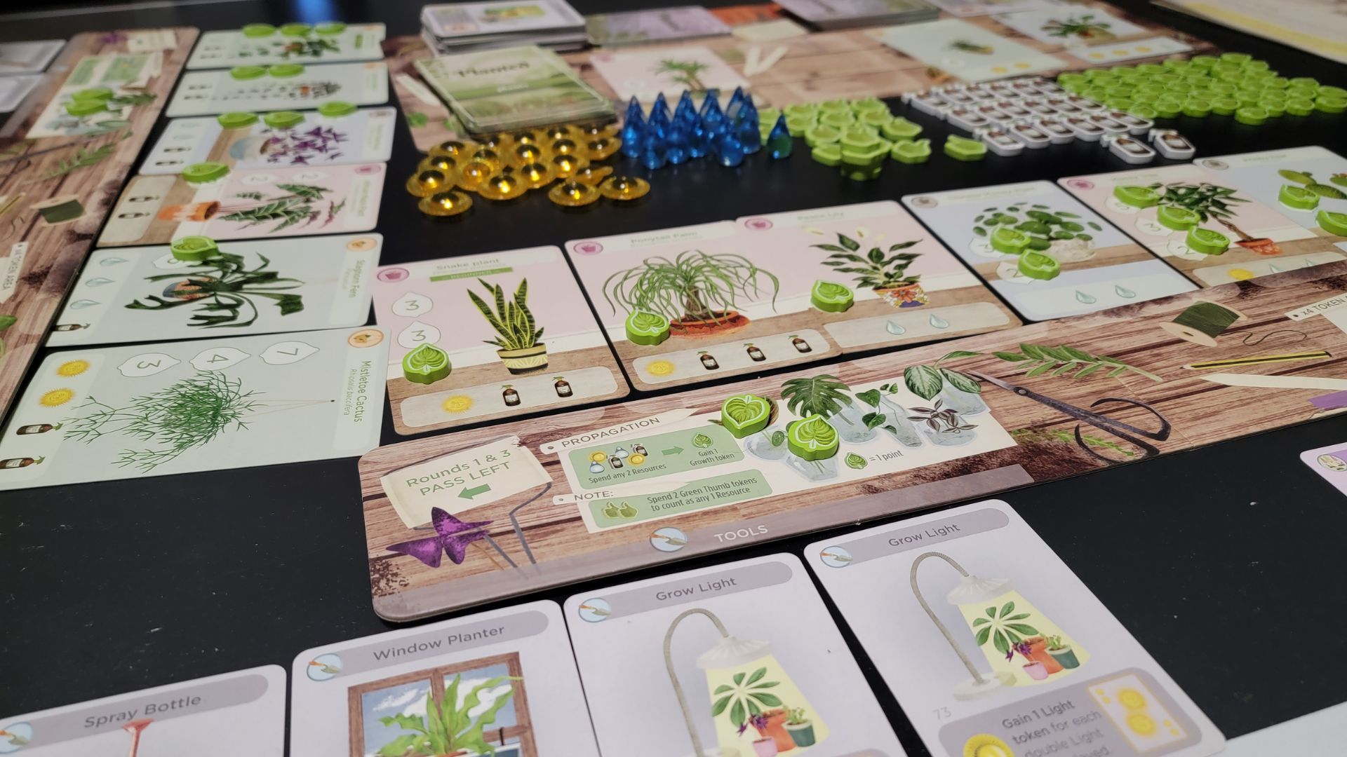 Game of Planted board game in progress