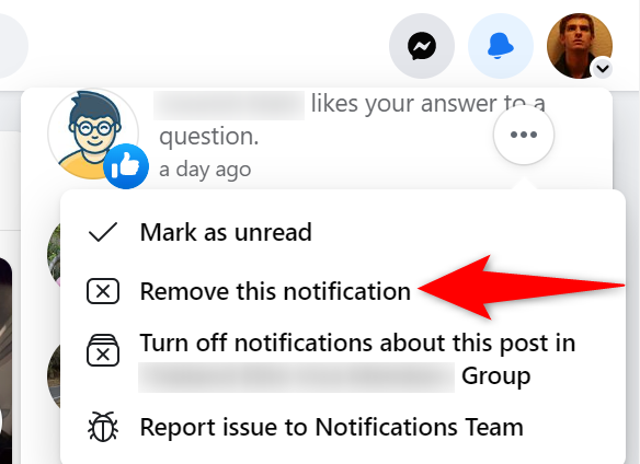 Select "Remove This Notification."