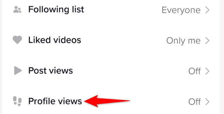 Select "Profile Views."