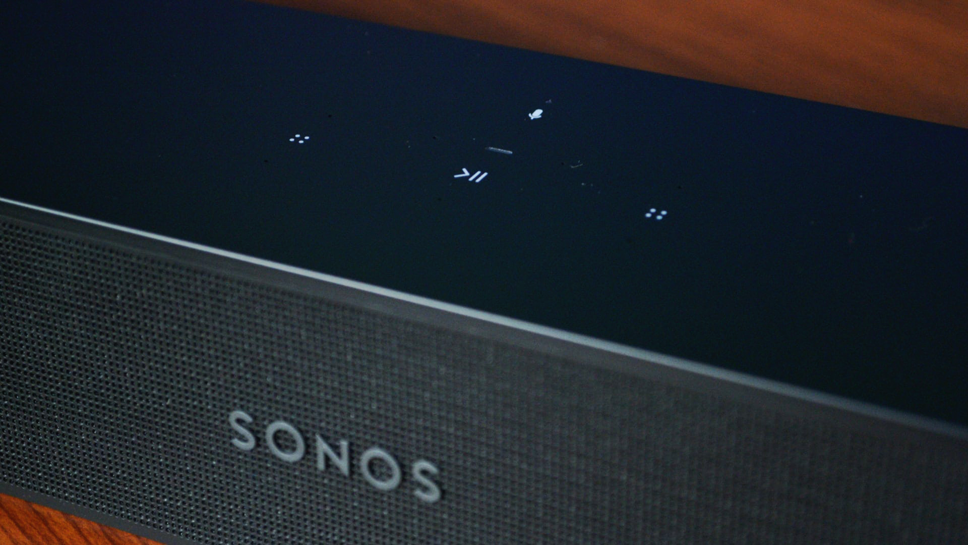 A closeup of the Sonos Beam soundbar