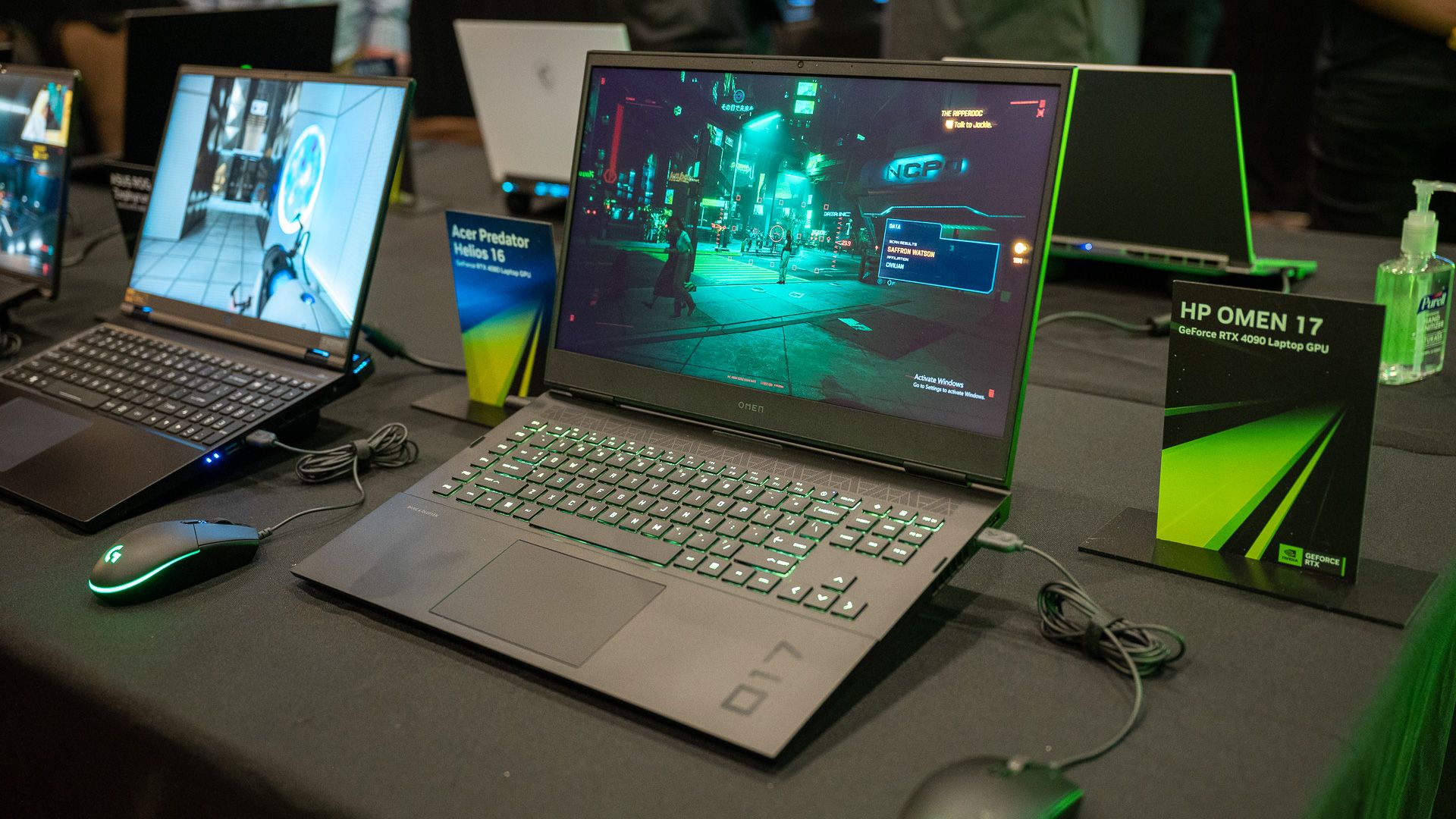 HP Omen 17 gaming laptop at CES 2023
