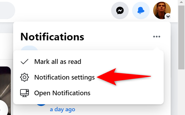 Select "Notification Settings."