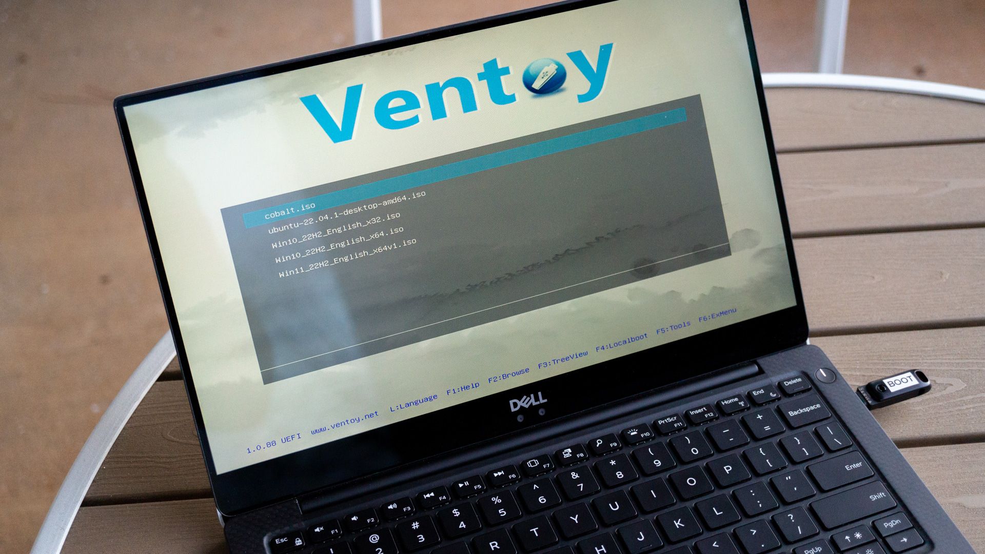 Ventoy boot screen