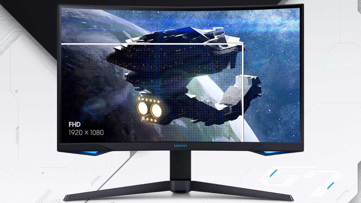 Samsung Odyssey G7 Series Gaming Monitor on a white background