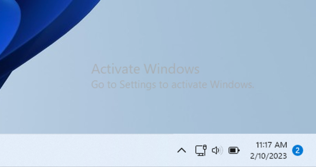 "Activate Windows" watermark in Windows 11