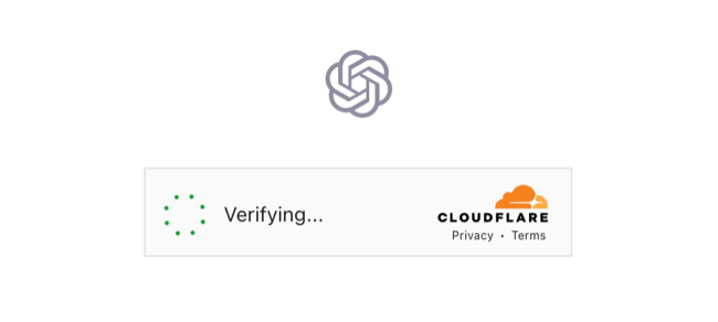 Verify you're real to use ChatGPT