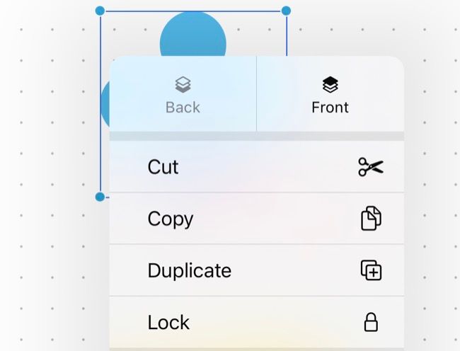 Edit and rearrange items using the Freeform context menu
