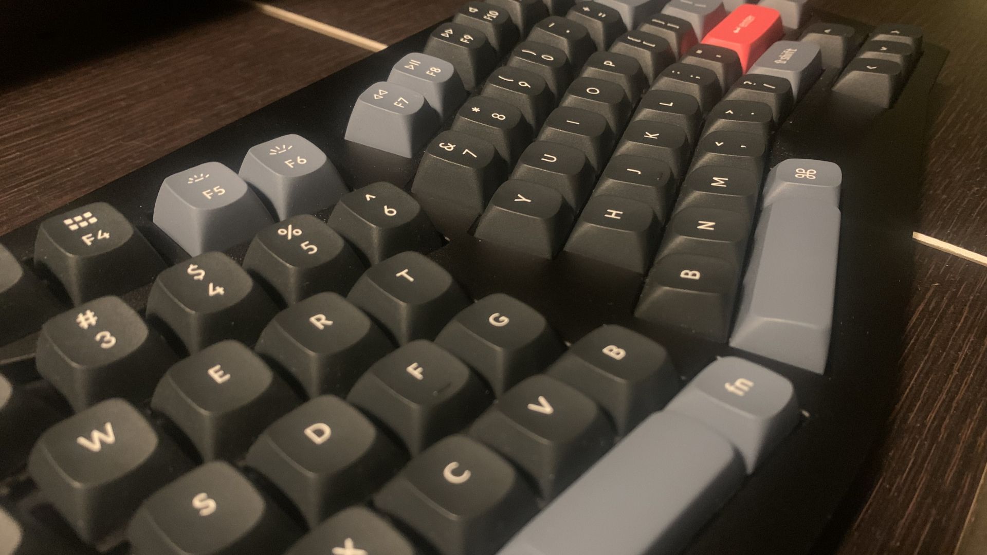 Closeup of Keychron Q10 Mechanical Keyboard's keycaps